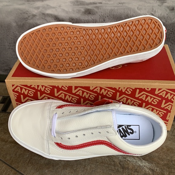 VANS OLD SKOOL LEATHER POP Trwht/Chili Pepper WMNS - Picture 7 of 14